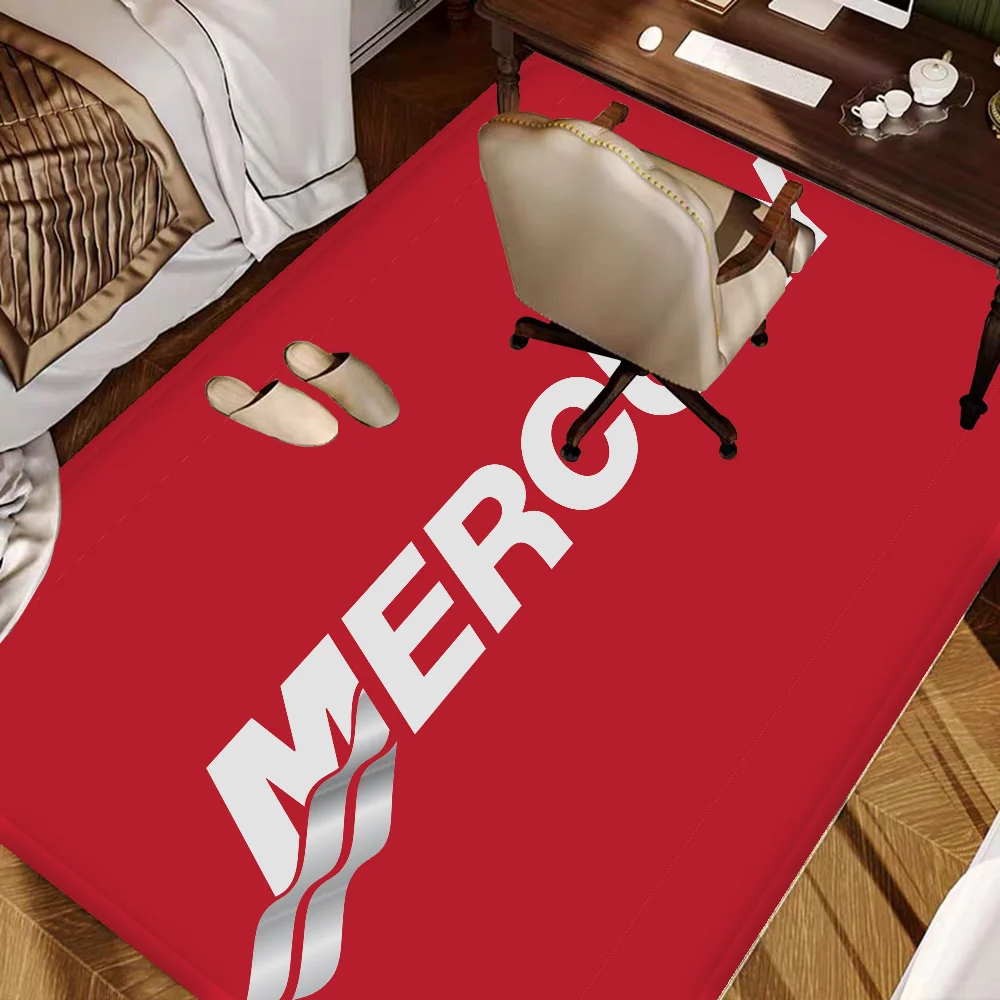 M-Mercury Racing Bathroom Mat Non-Slip Laundry Room Mat Laundry Decor Balcony Child Living Room Toilet Rug