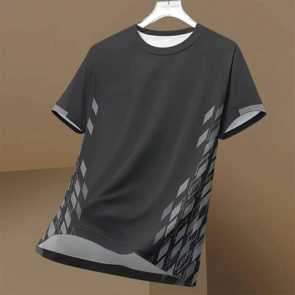 Men's Running T Shirt Summer Short Sleeve Cooling T-Shirt Quick-Dry Breathable Gym Top Outdoor Fitness Sportswear Men's Clothing