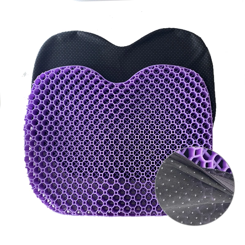 Supply Comfort Soft Ergonomic Cooling รองรับลื่นตาข่าย Viscoelastic แบบพกพา Enhanced Gel Cushion สําหรับเก้าอี้สํานักงานเบาะรถยนต์
