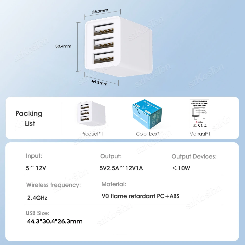 Zigbee Tuya Adaptor daya USB Mini WiFi, Adaptor daya USB Mini 1-3 Gang colokan pengisi daya aplikasi kehidupan pintar pengaturan waktu kontrol suara melalui untuk Alexa Google