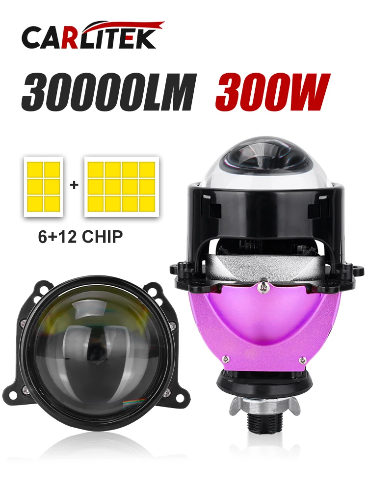 2pcs 3.0 Inch Bi Led Projector Lens Halo Lights H4 H7 9005 9006 Car Headlights Hella 3R Angel Eyes High Low Beam LED LHD 6000K