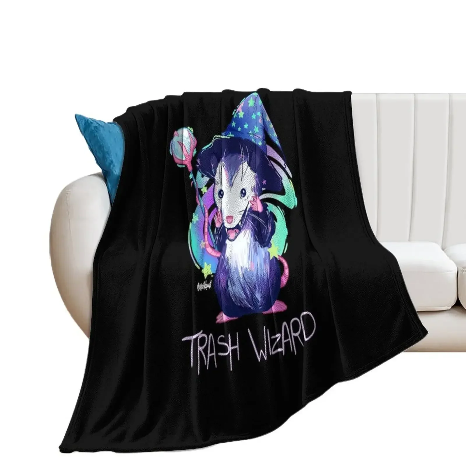 Trash Wizard Throw Blanket Large Luxury Thicken Flannel Blankets