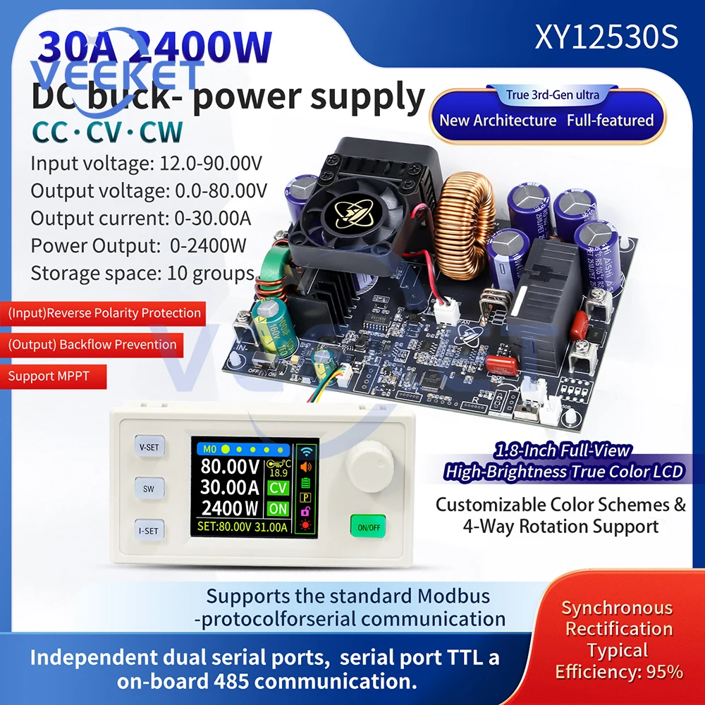 Sinilink Adjustable Step-Down Power Supply Module XY8030S XY12530S