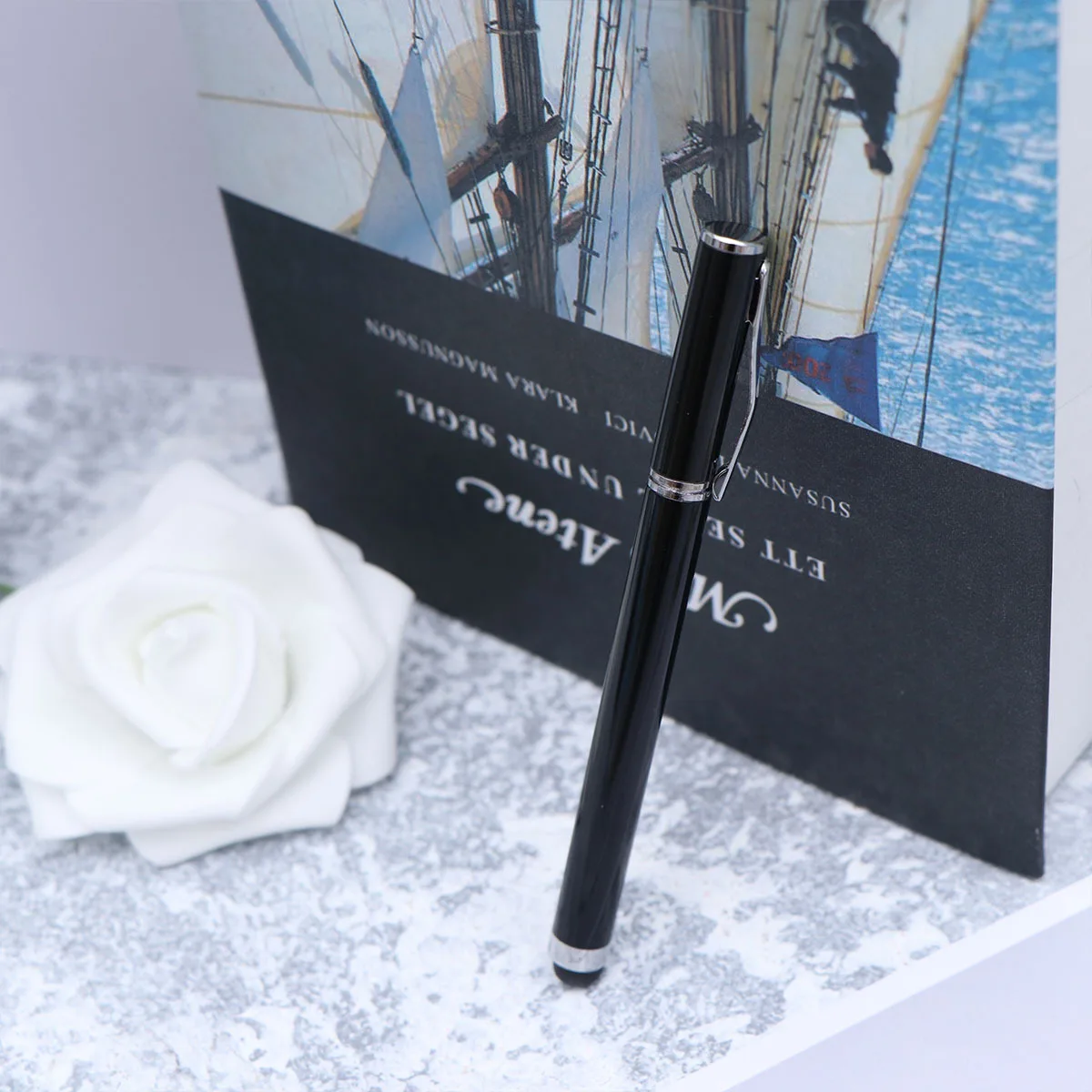 

Black Metal Capacitive Screen Handwriting Pen for Phone Computer Writing Tool Smooth Surface Writing Tool