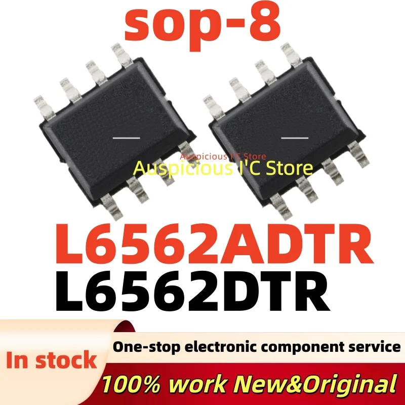 (10pcs)100%New L6562D L6562 L6562DTR L6562A L6562ADTR sop-8
