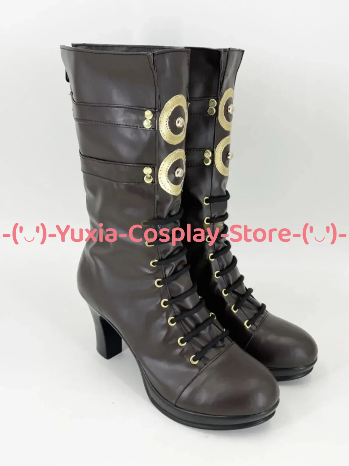유샤이아코스프레! Identity V 향수 제조공 코스프레 신발 애니메이션 게임 캐릭터 소품 PU 가죽 부츠 할로윈 카니발 파티 의상