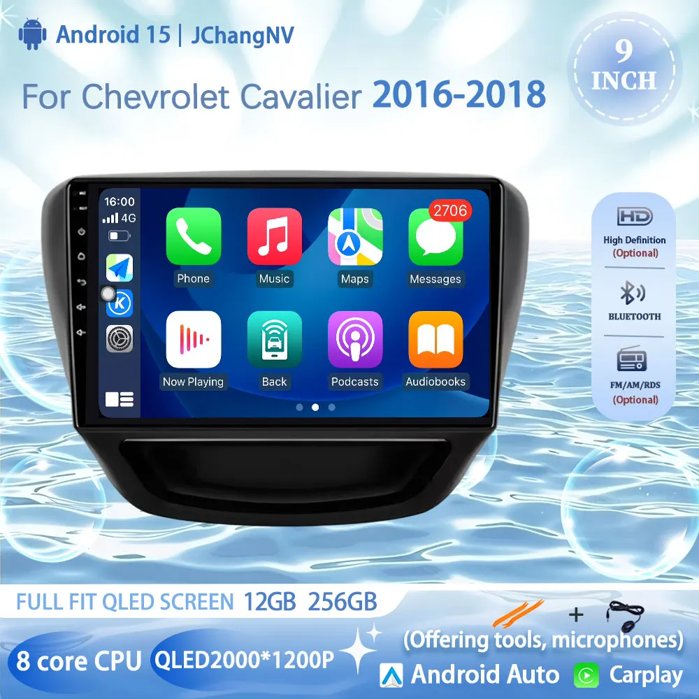 

Android 15 Car Radio For Chevrolet CAVALIER 2016 2017 2018 Navigation GPS Multimedia Player Stereo wifi 4G Carplay Auto BT DSP