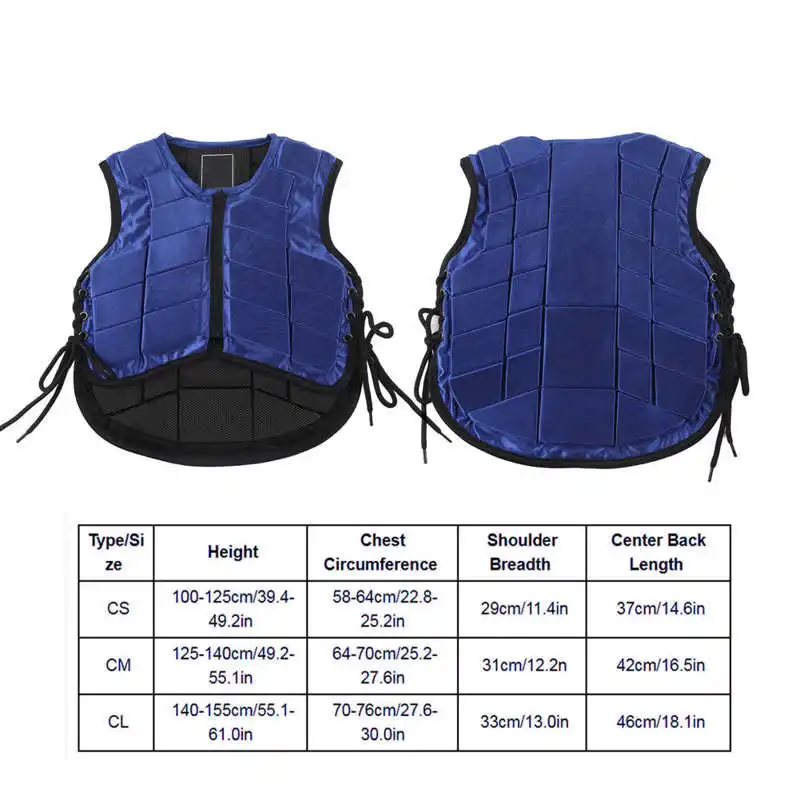 Children Equestrian Vest Kids Safety Horse Riding Vest Equestrian Protective Gear Shock Absorption Waistcoat Horse Rider