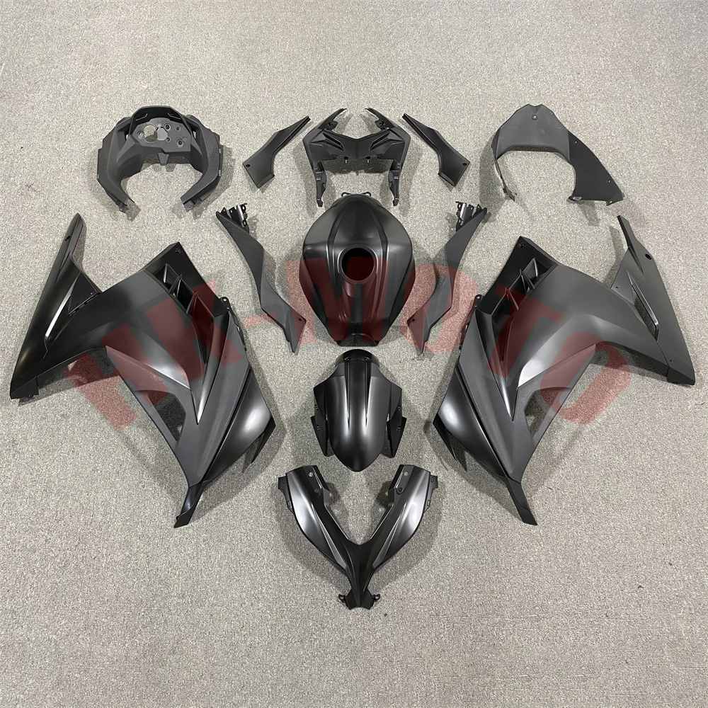 Motorcycle Fairing Kit Fit For Ninja250 Ninja300 EX300 Ninja 300 2013-2017 Bodywork Set High Quality Abs Injection Matt Black