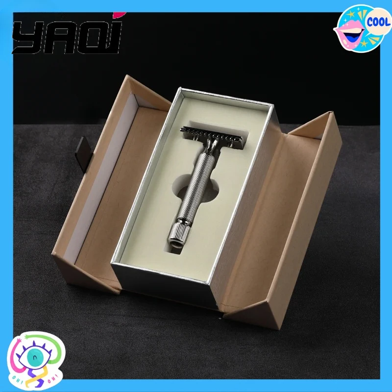 

Safety Razor Yaqi Beard Shaver Yaqi BAENZIGER Stainless Steel Safety Razor