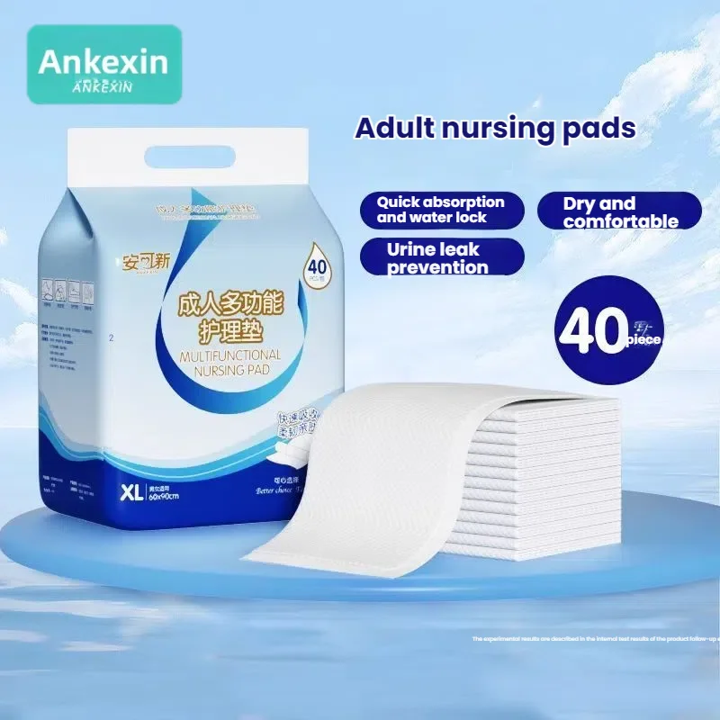 

Ankexin Disposable Underpads, 40 Count, 90x60cm (36x24 Inch) Hospital-Grade Bed Pads for Postpartum, Incontinence & Baby Changin