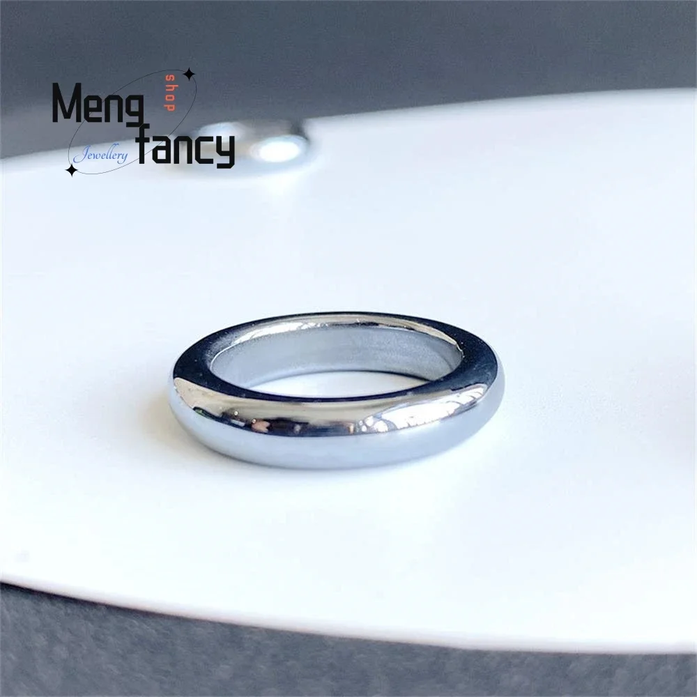 Terahertz Stone Terasilicate Titanium Hertz Ring Polysilicon Fast Ice Melt Diy Jewellery Charm Fashion Best Selling Holiday Gift