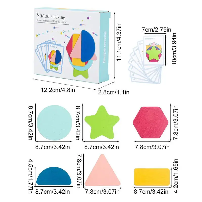 Forma correspondente quebra-cabeça de madeira aprendizagem reconhecimento de cor correspondência labirinto pré-escolar classificador geometria suave classificação empilhamento brinquedo presente