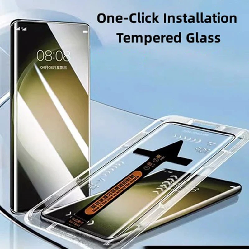 

With Automatic installer Tool Easy Installation Tempered Glass For VIVO X70 X80 X90 X100 IQOO 12 11 10 9 Pro X6 Screen Protector