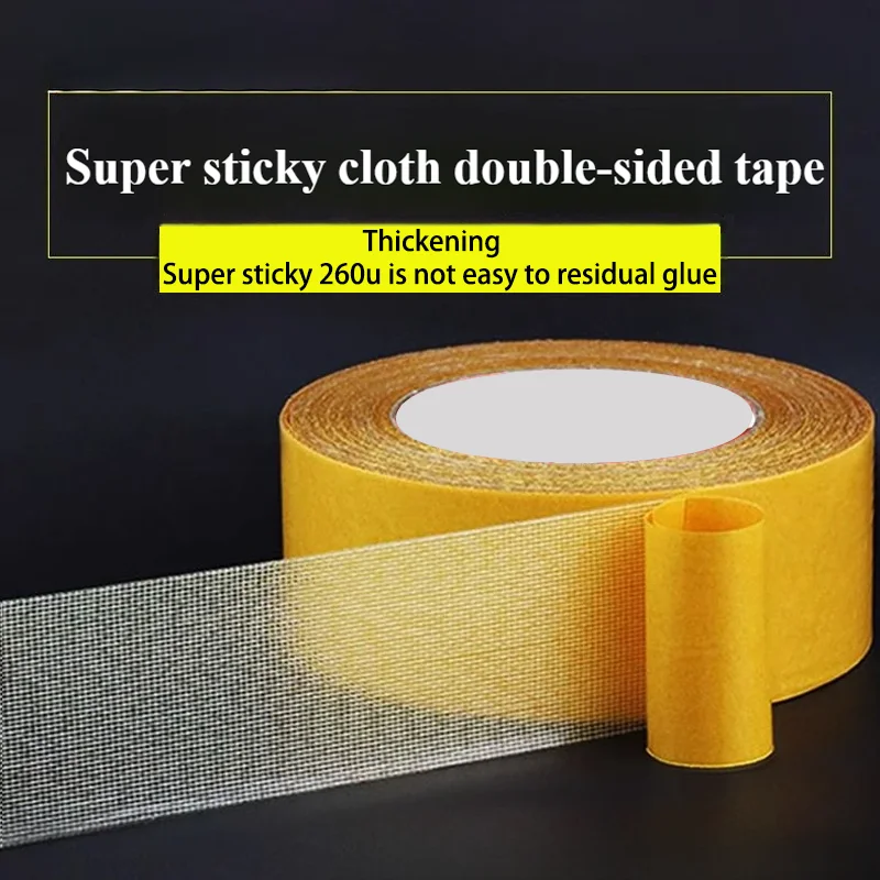 تثبيت تجليد الكتب شريط لاصق قوي للغاية على الوجهين رفيع للغاية وشبكة ثقيلة مقاومة للماء وشريط سجادة شبكي قوي