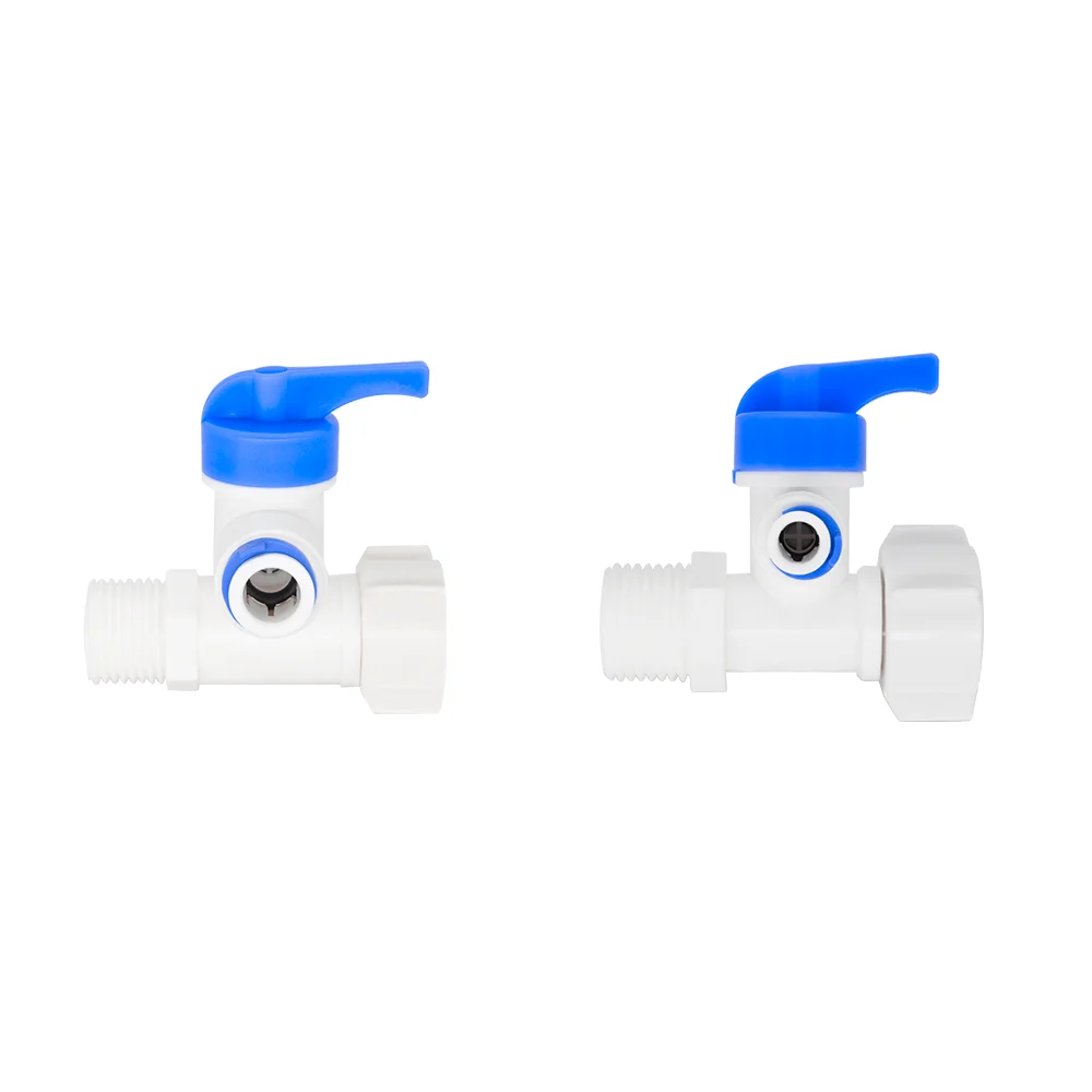 YQBS-Osmose reversa Ball Water Valve Filtros, OD Tube, 1/4 "3/8"