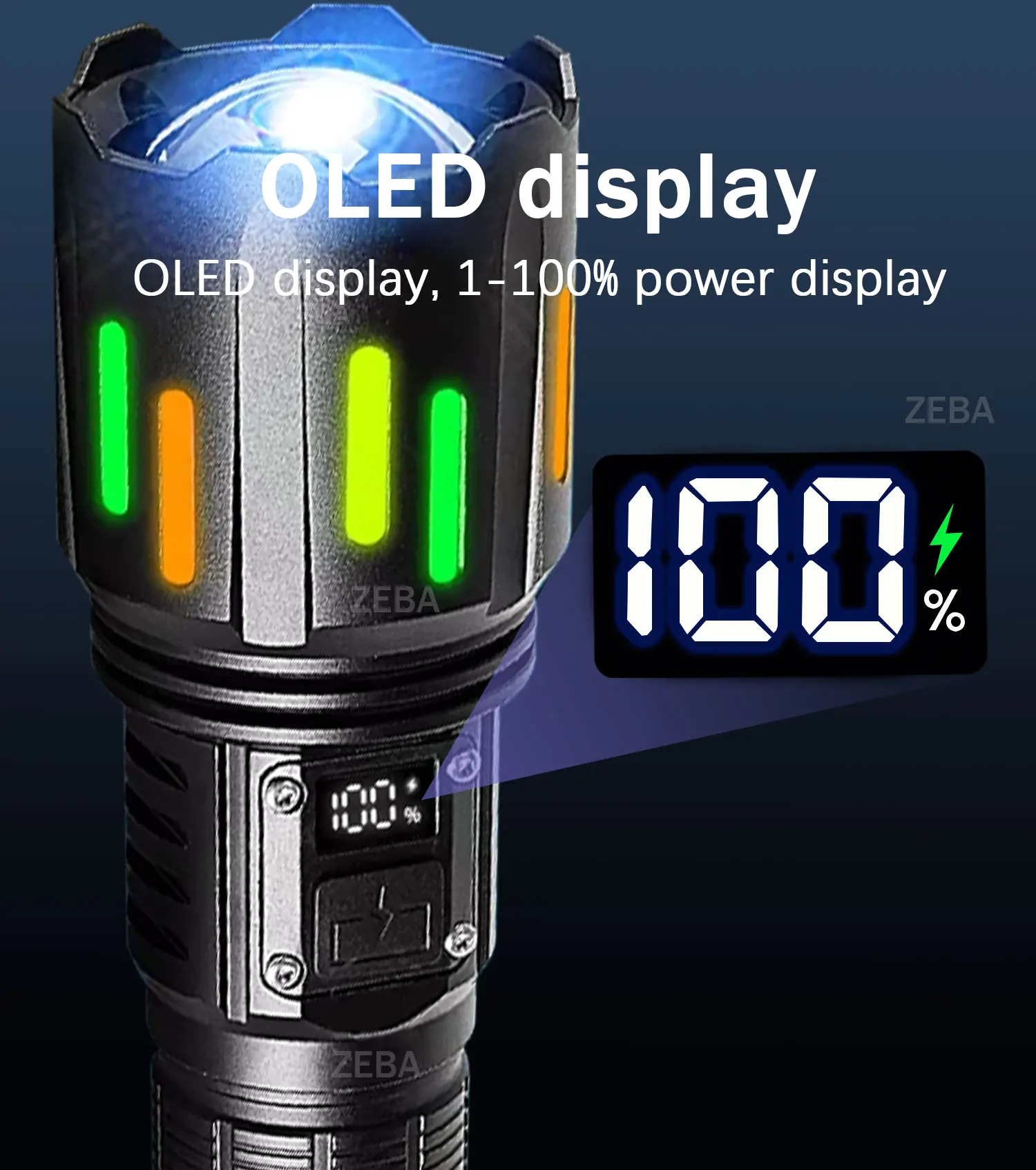 2000000LM High Power Rechargeable LED Flashlight Waterproof Torch Long Shot 4000M Outdoor Lights Tactical Flashlight For Fishing