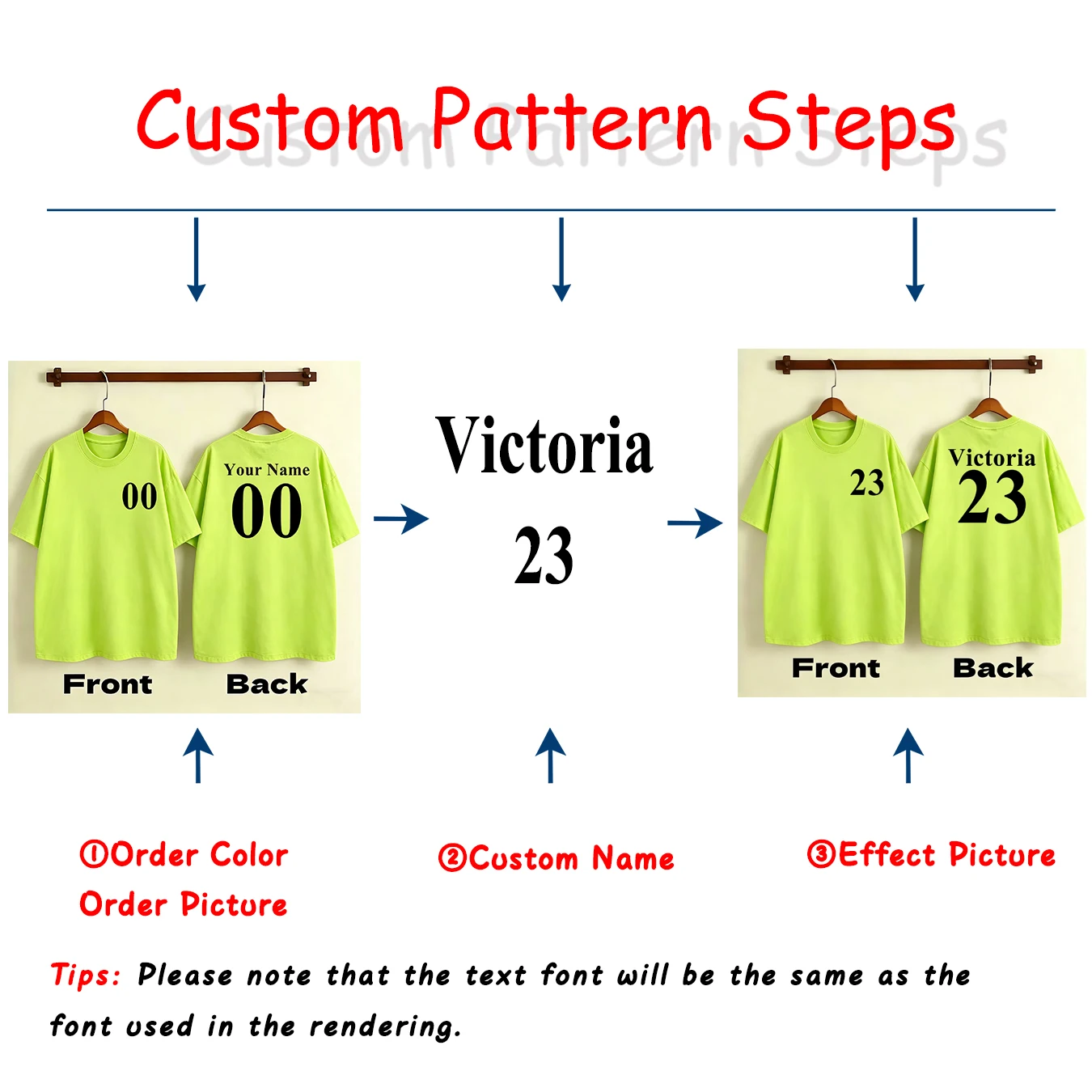 Double Sided Customize Name Sports Number Women's T-Shirt Summer Y2K Loose Short Sleeves Crewneck Cotton T Shirts Team DIY Tops