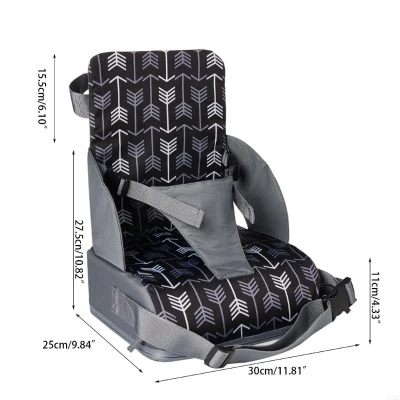 K1KC Highchair Pad Cushion Baby Chair Pad untuk Meja Makan dengan Sabuk Pengaman Sesuai