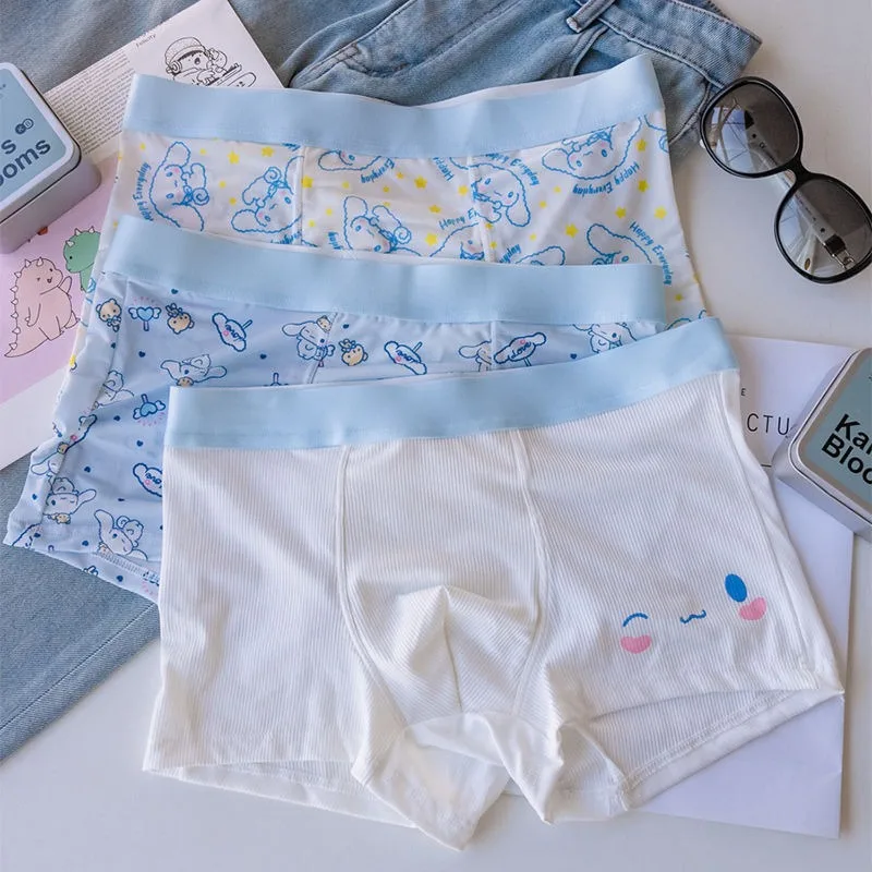 

Sweet Cinnamoroll Anime Kawaii Sanrio Ins Boys Underwear Pants Cute Ice Silk Antibacterial Breathable Flat Corners Gifts