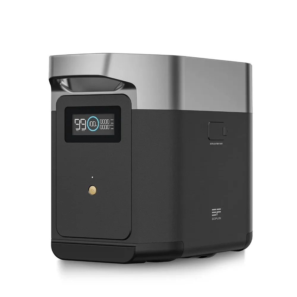 Delta 2 Smart Zusatzakku 1024Wh LiFePO4 Erweiterungs-Powerstation Tragbare Notstromversorgung