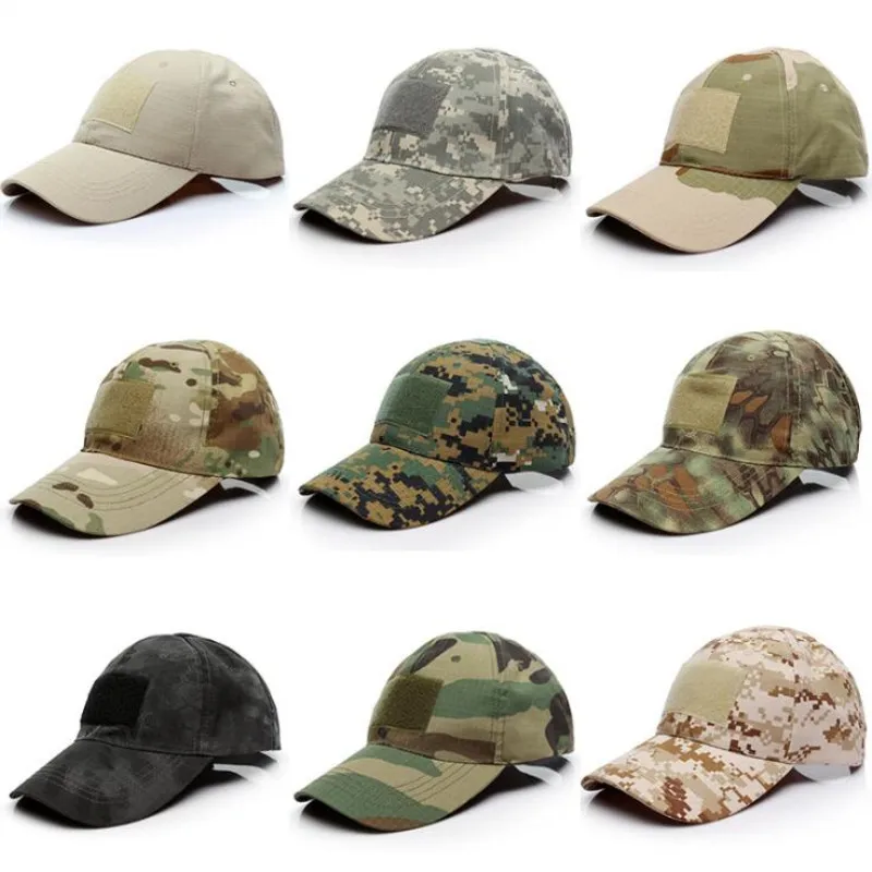 Gorras deportivas al aire libre con cierre trasero, sombrero de camuflaje para Safari, Camping, gorras deportivas tácticas de caza para hombres, ropa de caza para adultos