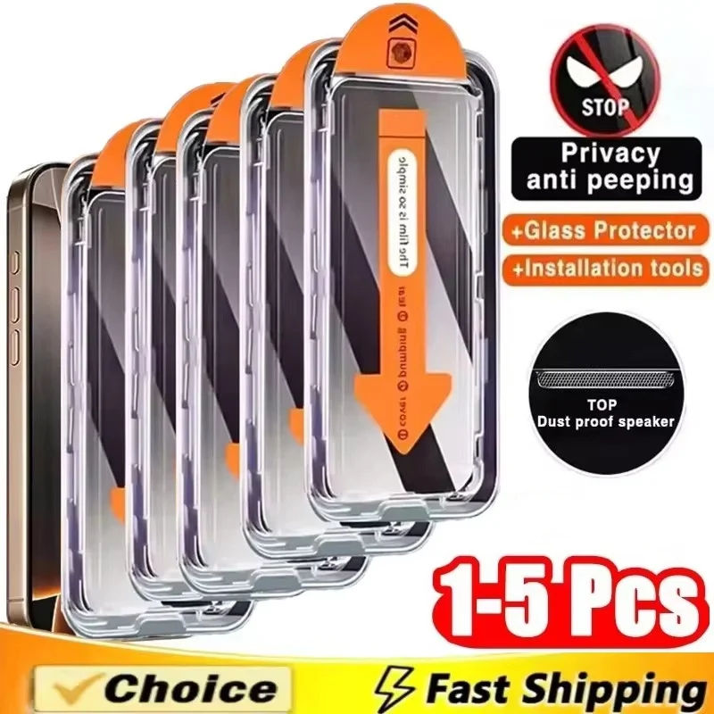 

8K Dust Free Installation Tempered Glass For Samsung S25 Ultra S24 FE A56 A55 5g A54 A36 A16 A26 A53 Privacy Screen Protector