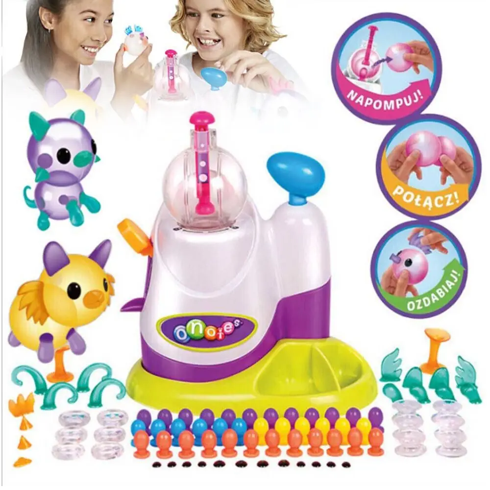 Originalité fille Production manuelle bricolage torcher Bobo balle presser balle générateur Lnflatable bulle Machine Bobo collant