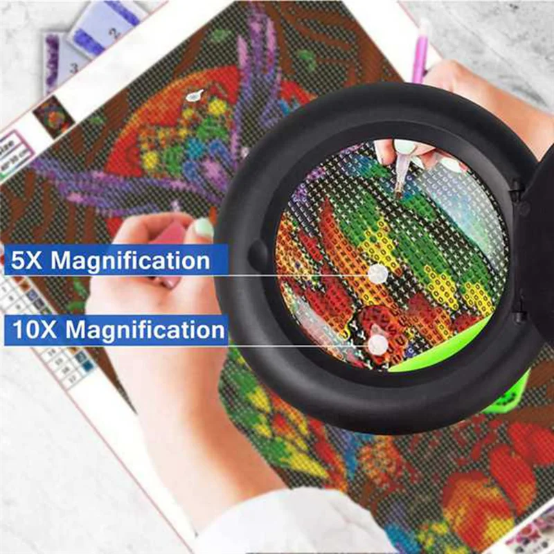 

New--Magnifier Eye-Care Reading Lamp, LED Desk Lamp,Magnifying Lamp For Bedside Work, Craft Workbench Easy Install Easy To Use