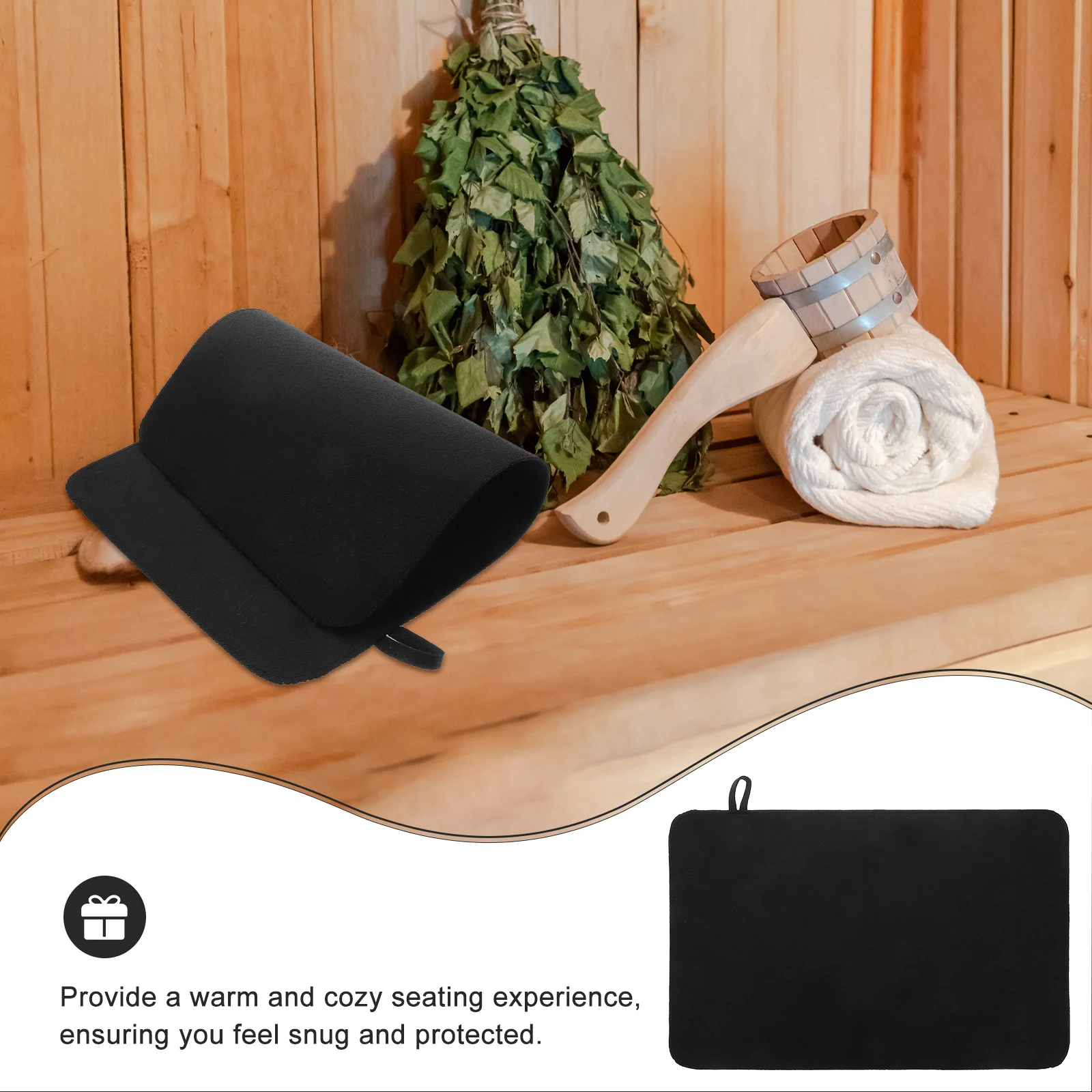 Felt Sauna Cushion Mat Thickened Heat Insulation Pad Waterproof Indoor Spa Sauna Seat Shower Room Floor Cover Mat