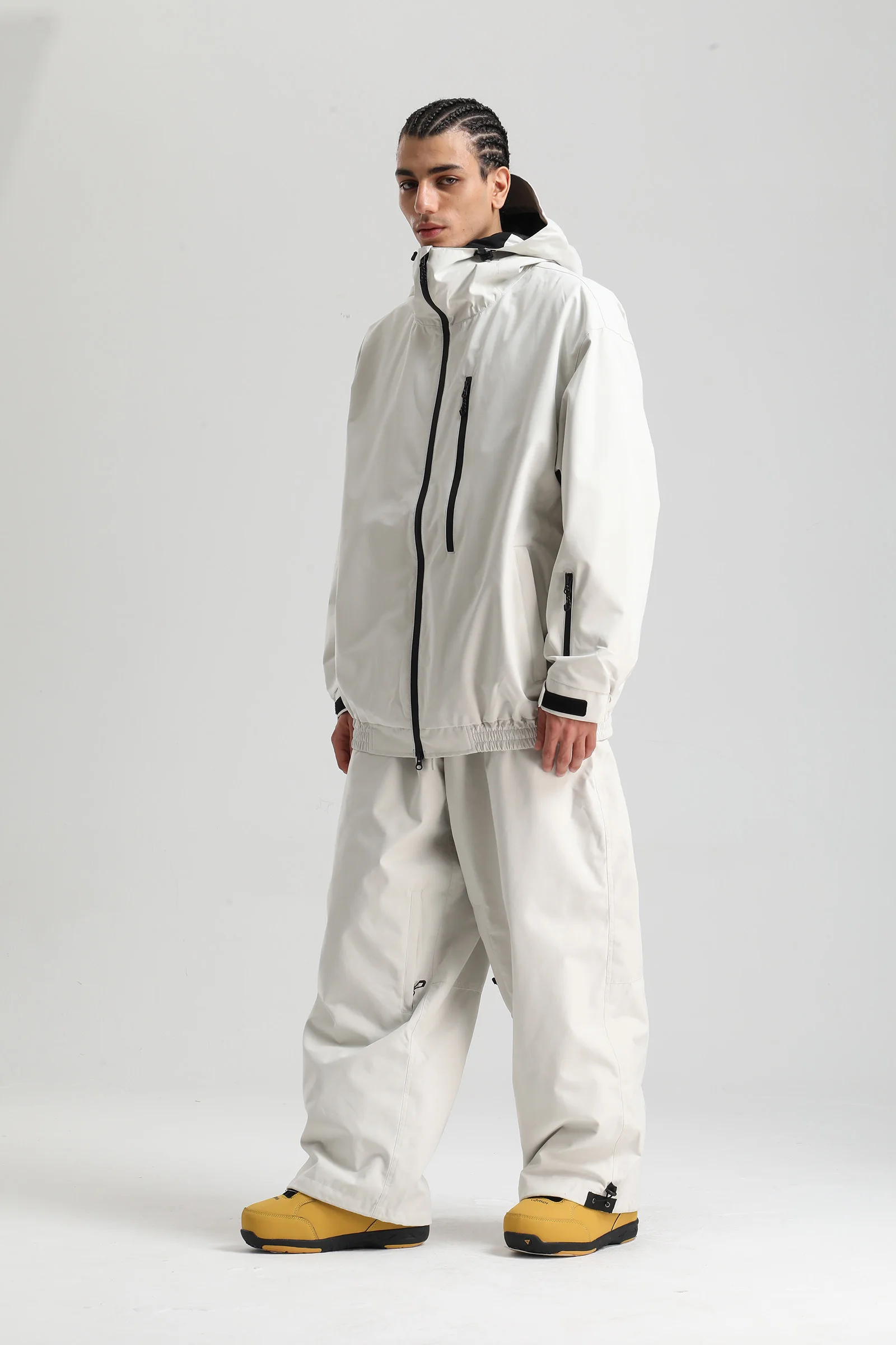 

Gsou Snow 2025 Women's & Men's Slim Fit Ski Suit Set - Thermal Insulated Waterproof Snowboard Jacket & Pants for Outdoor Sports