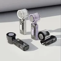 New High Speed Folding Refrigeration Fan, Digital Display Mini Portable USB Charging Fan, High Wind Power Handheld Fan