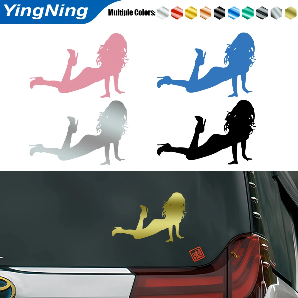 

Sexy Girl Silhouette Car Sticker Vinyl Decals Reflective Sticker on Car Bumper Laptop Door Wall