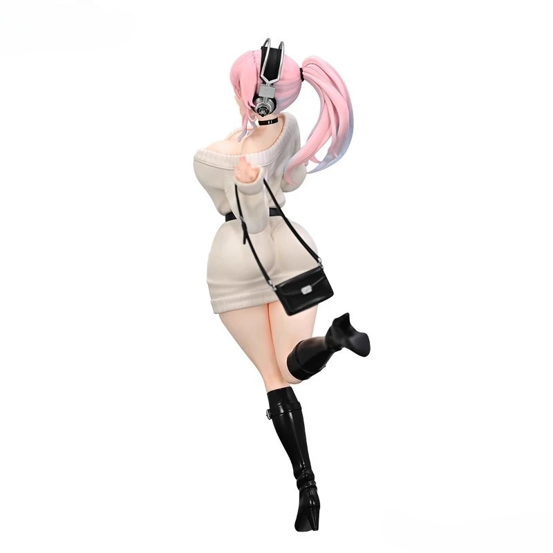 Furyu original: super sonico memórias de inverno ver.21cm pvc figura de ação anime modelo brinquedos figura coleção boneca presente