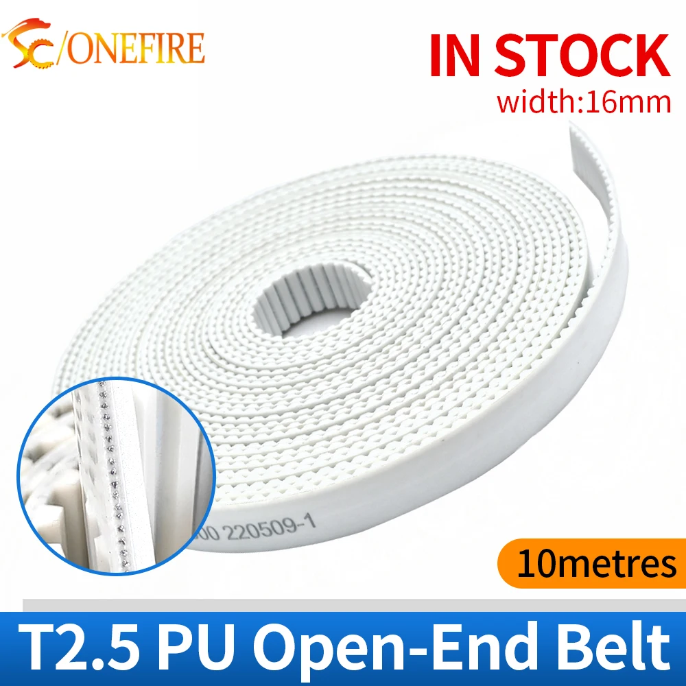 10meters/lot T2.5 16mm Timing belt width 16mm PU openg belt for RepRap Prusa Mendel Huxley CNC Robotics