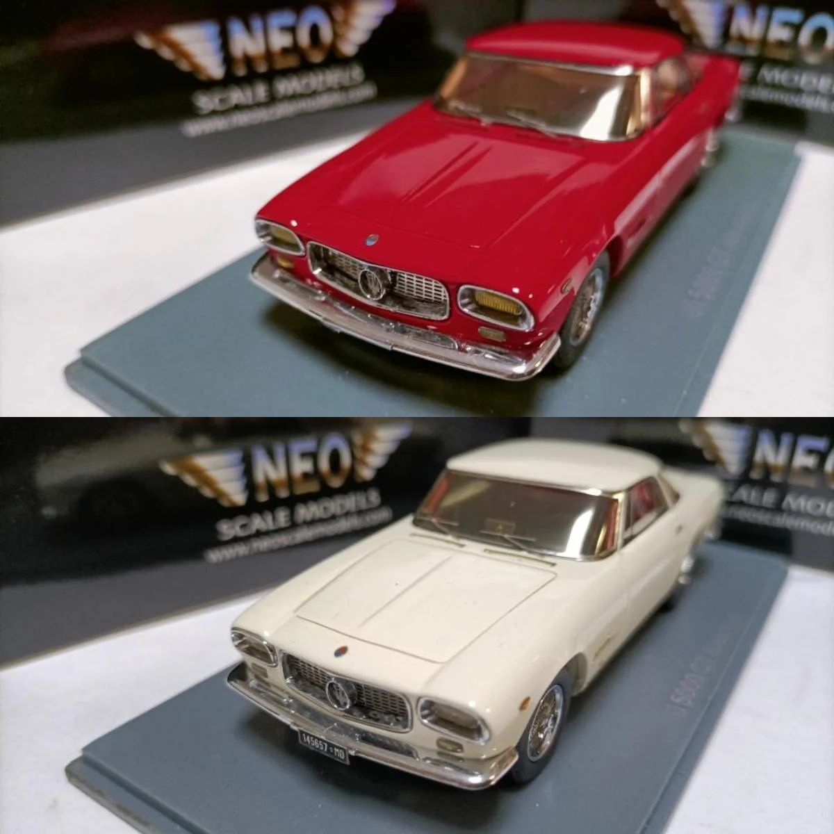 

Neo 1:43 5000 GT Allemano 1960 Vintage Car Simulation Limited Edition Resin Metal Static Car Model Toy Gift