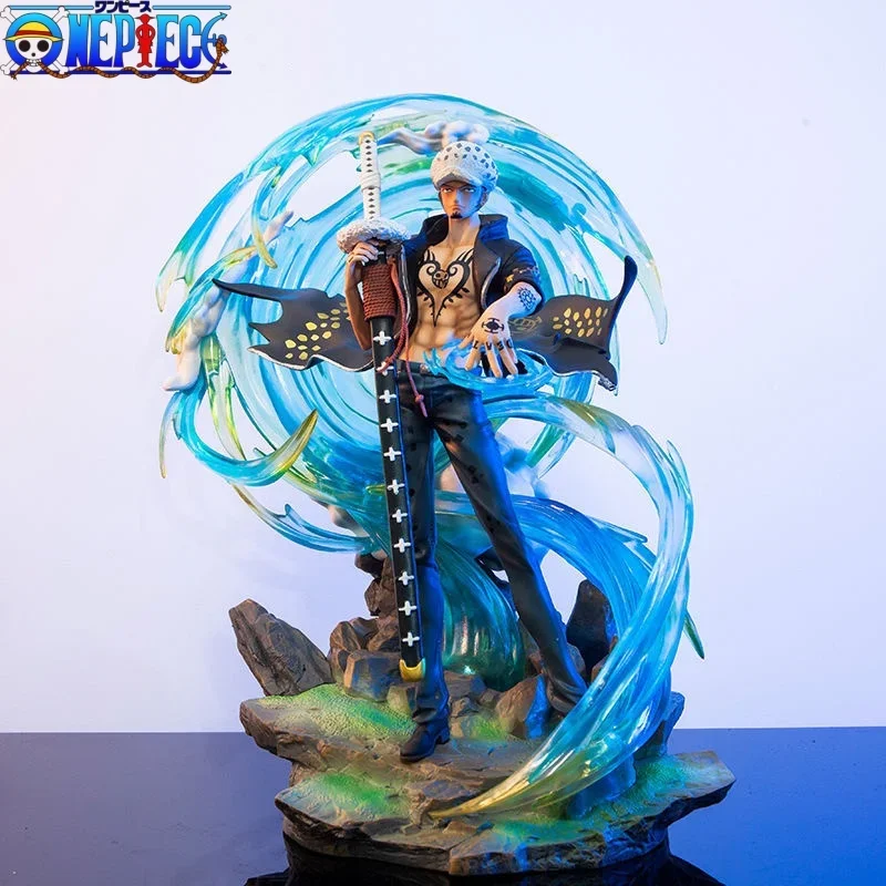 

One Piece Gk 41cm Trafalga Phantom Luo ручной работы Аниме фигурки Phantom Luo фигурки с подсветкой коллекционные украшения модель подарок на стол