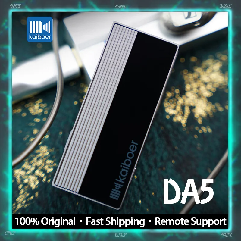 

Kaiboer DA5 Portable HiFi Dual DAC Headphone Amplifier Mobile Phone Audio Decoder Support Music Call Line Control For Audiophile
