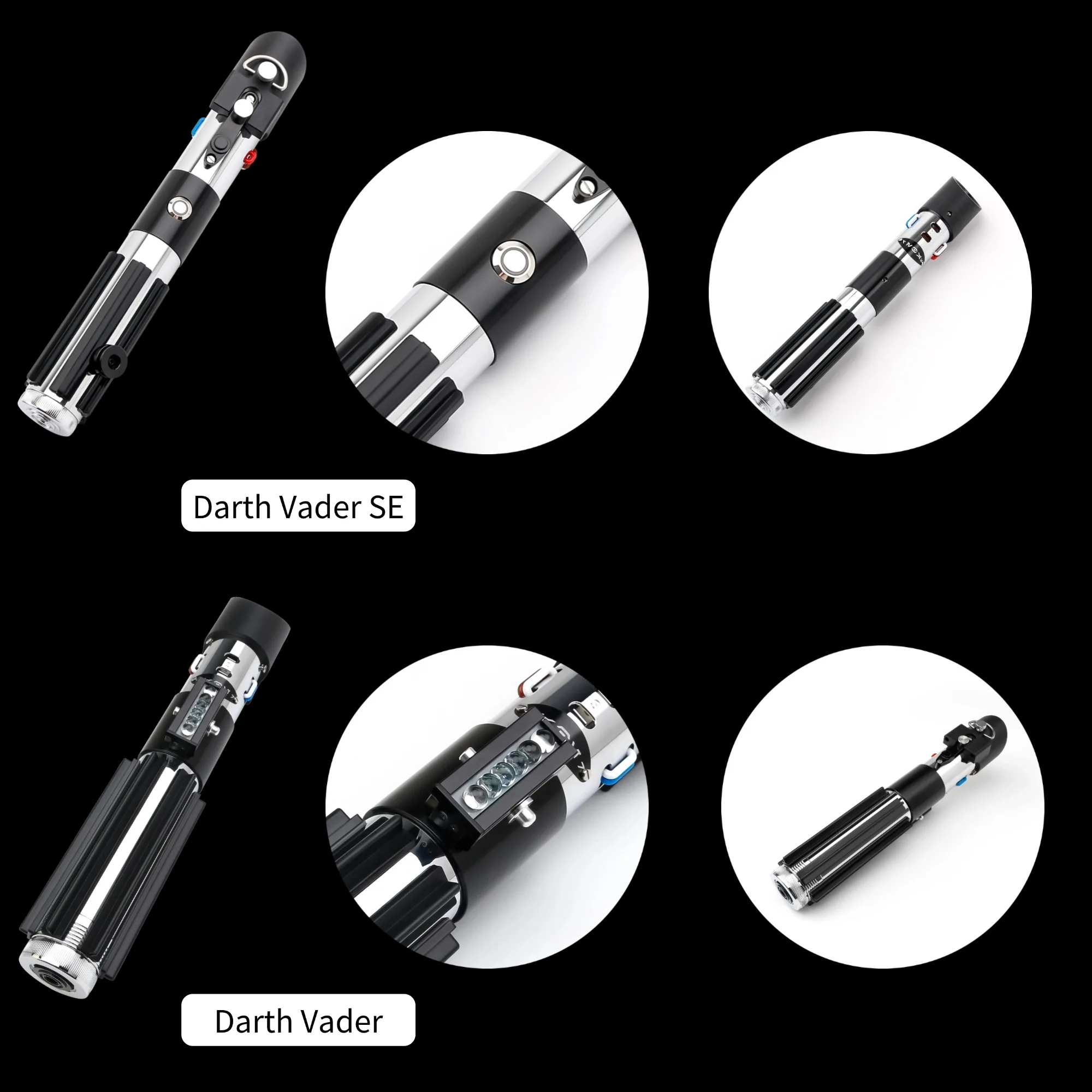 TXQ Vader EP5 cambio de sable de luz 12 colores sin hoja oscilación suave combate Skywalke regalo luminoso Metal sable fuerza resplandor Proffie SNV4