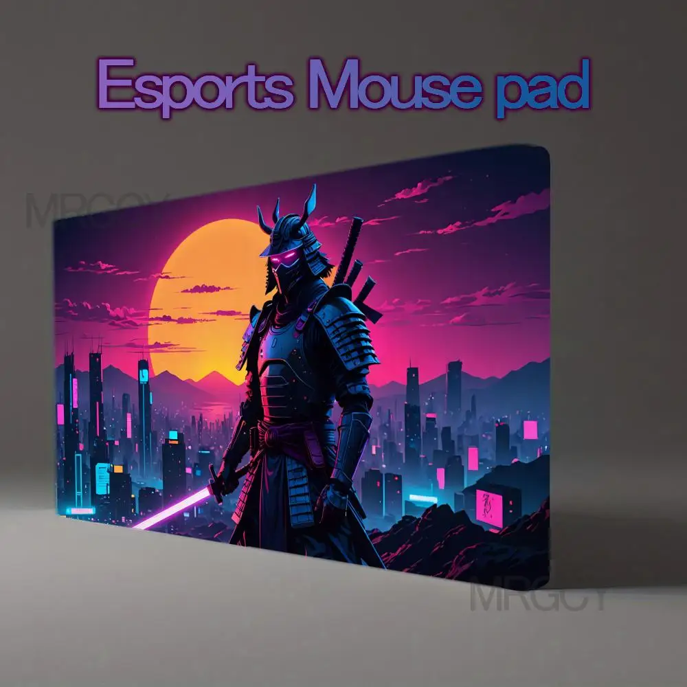 Japanese samurai Mouse Pad Large Computer Office Game Table Mats XXL Rubber Anti-slip HD Gaming Keyboard Mousepads Long Desk Mat