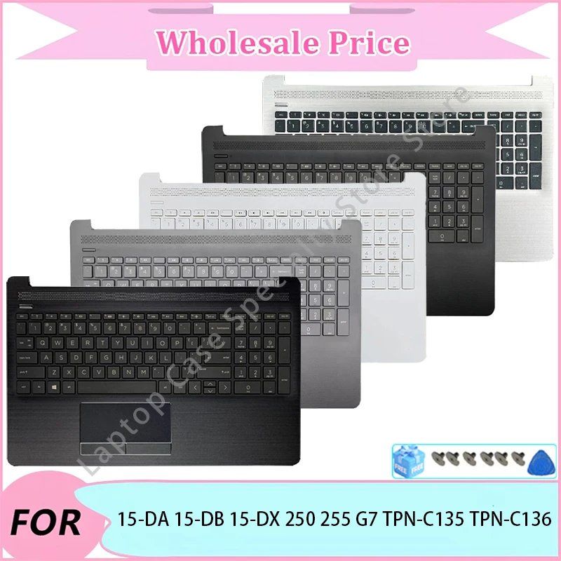 

New For HP15-DA 15-DB 15-DX 250 255 G7 TPN-C135 TPN-C136 US Keyboard/Keyboard/Replacement Keyboards