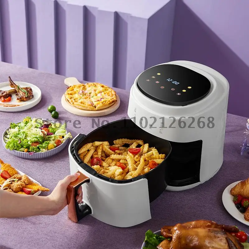 Friteuse à air automatique multifonctionnelle, grande capacité, 8L, friteuse électrique intelligente, petits appareils ménagers, frites cadeaux