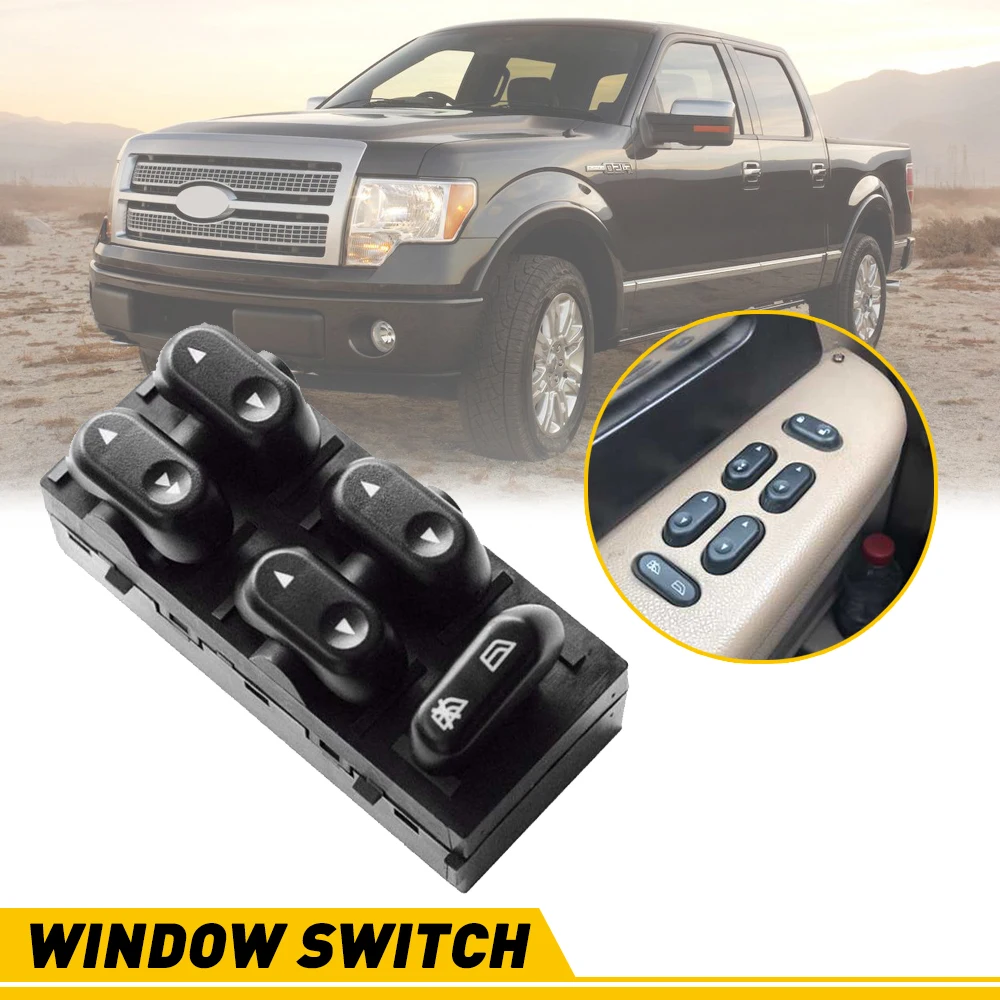 AUTO Power Master Control Power lifter Window Switch For Ford F150 Truck 4 Door 2004 2005 2006 2007 2008 OE Number 5L1Z-14529-AA