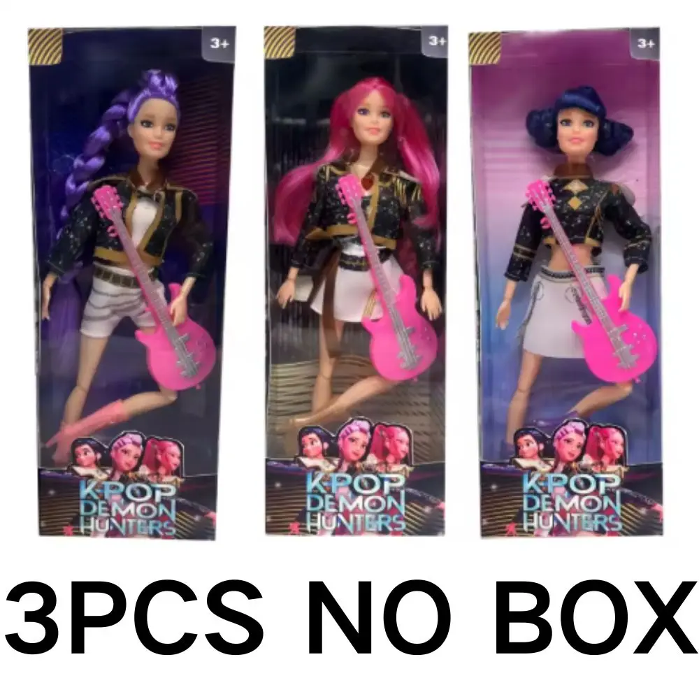 2026-Kpop Demon Hunters Figurine in vinile Nuovo K-POP Demon Slayer Miniature Doll Lumimila Zoey Desktop Ornament Decorazione Regali ~%