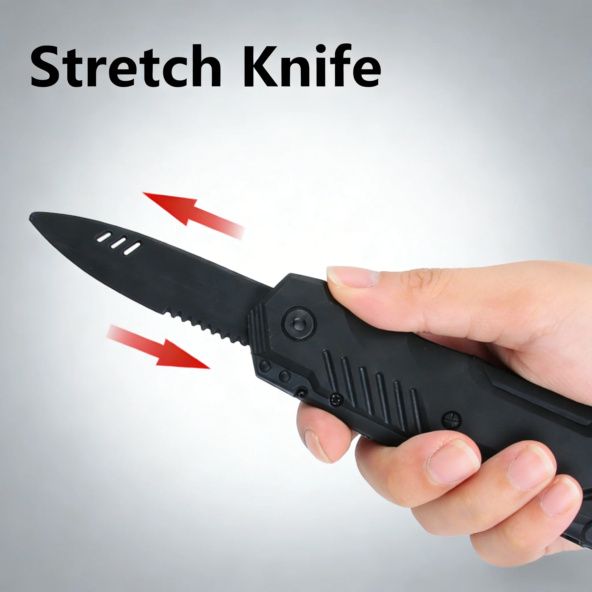Halloween Retractable Fake Knife Prop Telescopic Disappearing Blade Party DIY Decoration Costume Accessory Prank Magic Toy