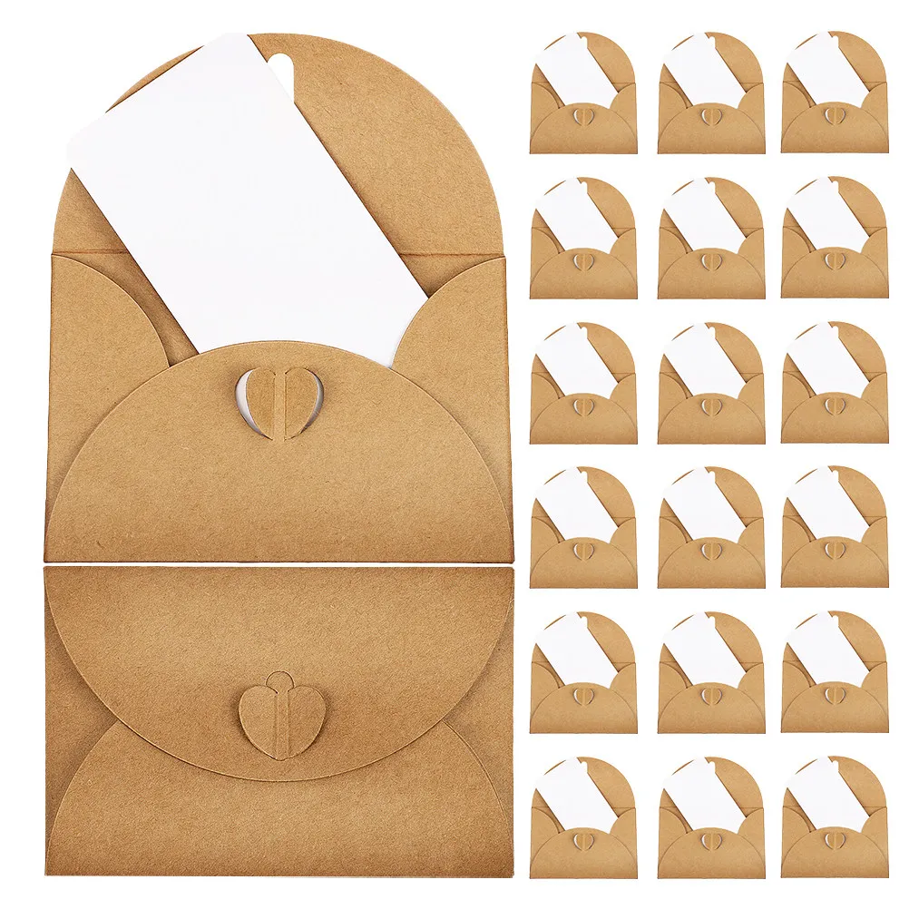 Document Envelopes Mailing Paper Halloween Christmas Blank Cards And Envelopes Envelope And Card Set Heart Shaped Metal Clasp