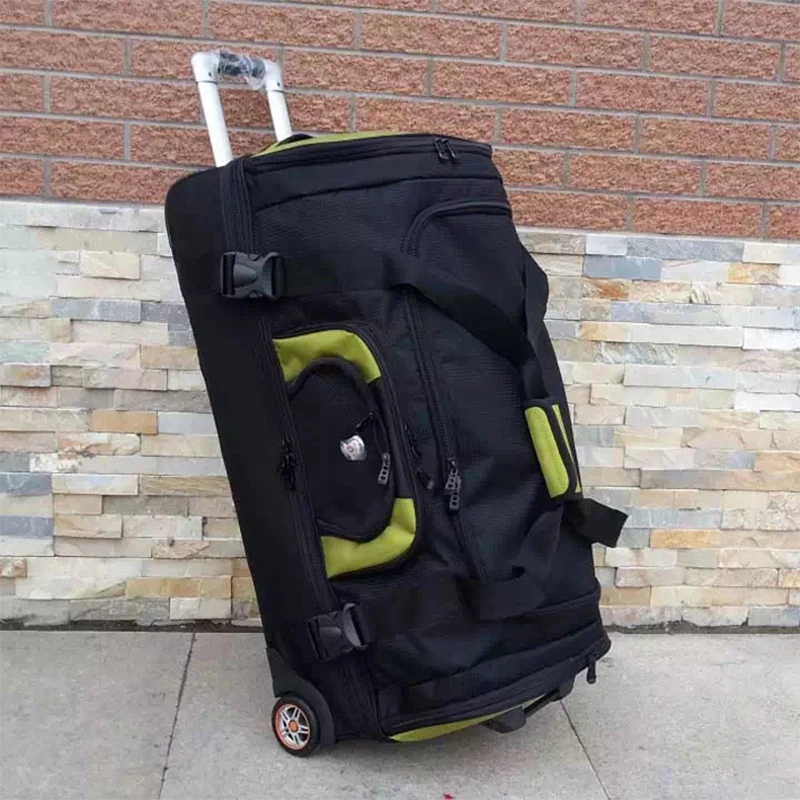 FirseMeet – sac à bagages à roulettes de grande capacité pour hommes et femmes, 27/32 pouces, valise de voyage à bandoulière, sac à dos de sport