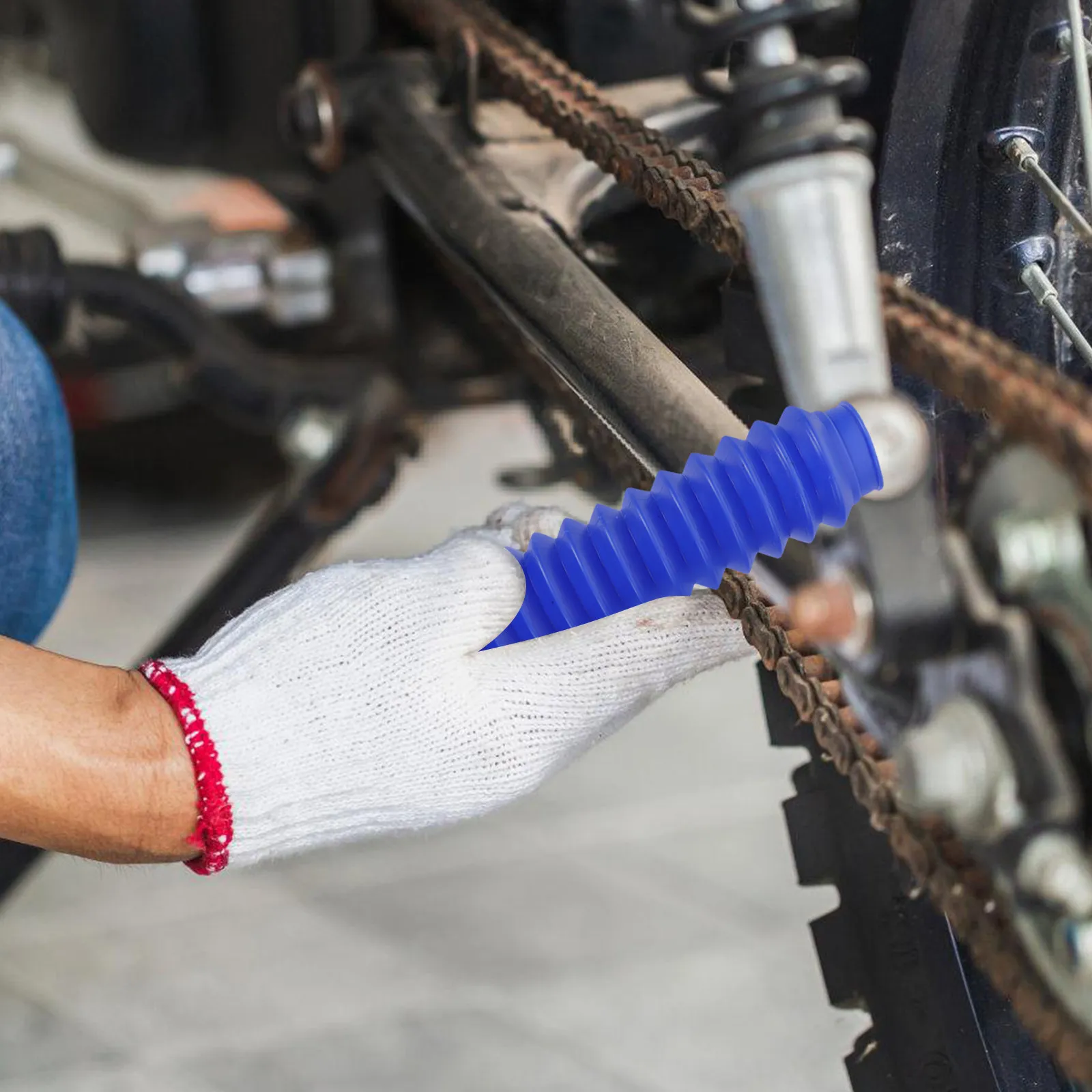 Universal Motorcycle Front Fork Covers Dirt Bike Fork Protector Shock Absorber Guard Cover Motorcycle Shock Protector