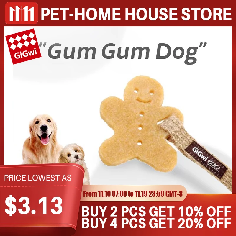 

GiGwi Pet Toys for Small Dogs Rubber Resistance To Bite Dog Toy Teeth Cleaning Chew Training Toys Pet Supplies Puppy Dogs