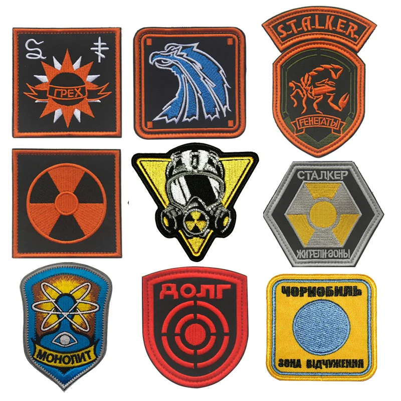 Personality Badges STALKER FACTION Morale Armband Backpack Sticker Russian Series with Hook Patches for Clothing